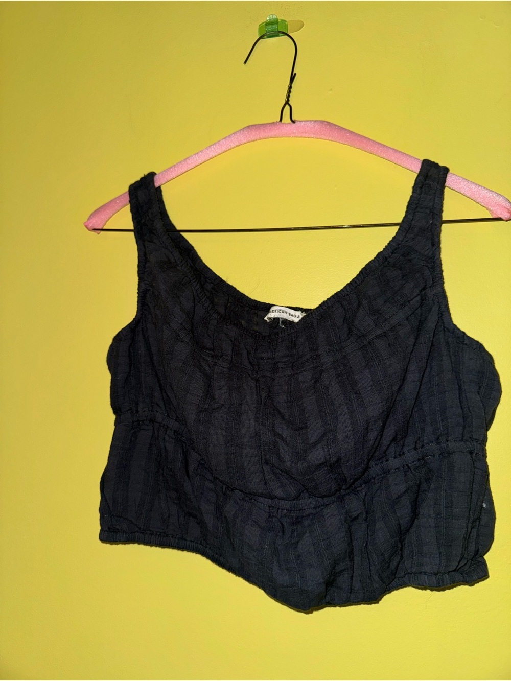 American Eagle boho 100% cotton Cropped Tank Top